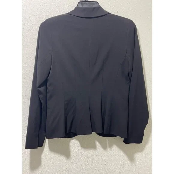 XOXO Women’s Black Blazer Size L Single Button Office Work Jacket - Picture 7 of 12